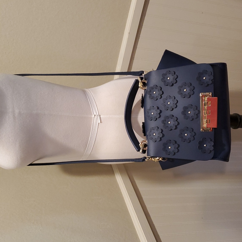 NWOT Zac Posen Eartha Bag With Flowers - Picture 5 of 15